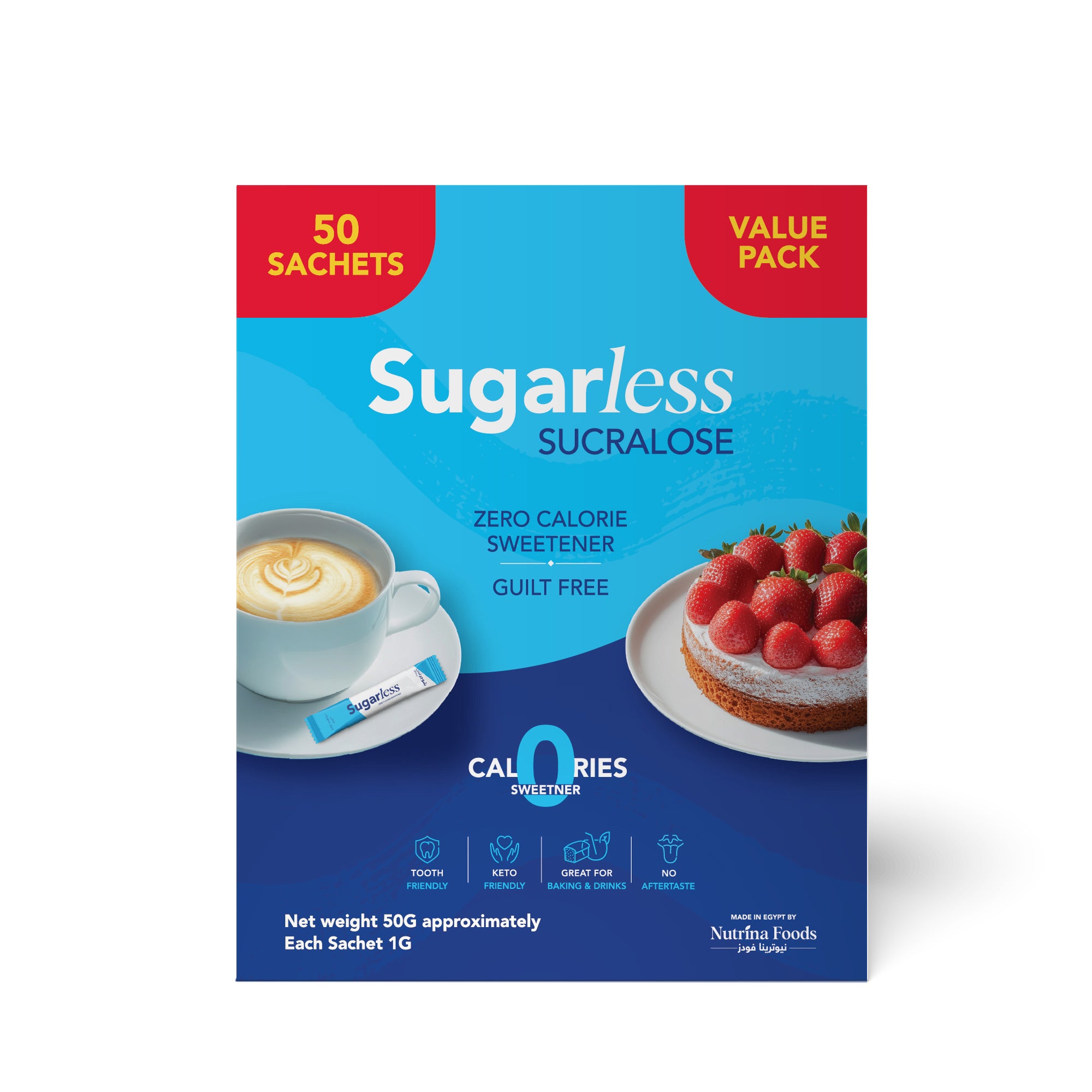 Sugarless Zero Calorie Sweetener (50 Sachets